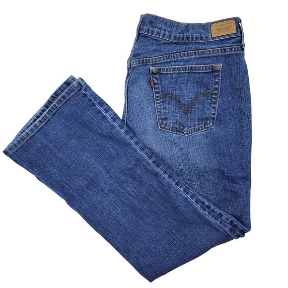 Levi's 515 Jeans Women's 16 Blue Zip Fly Bootcut Midrise Denim Western Rodeo - Picture 1 of 9